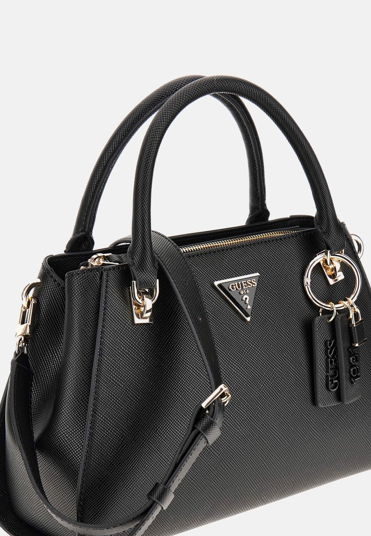 BORSA GUESS CESSILY SATCHEL NERA – ELEGANZA
