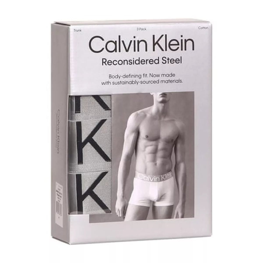 Calvin Klein 3 paia di boxer Reconsidered Steel Trunk