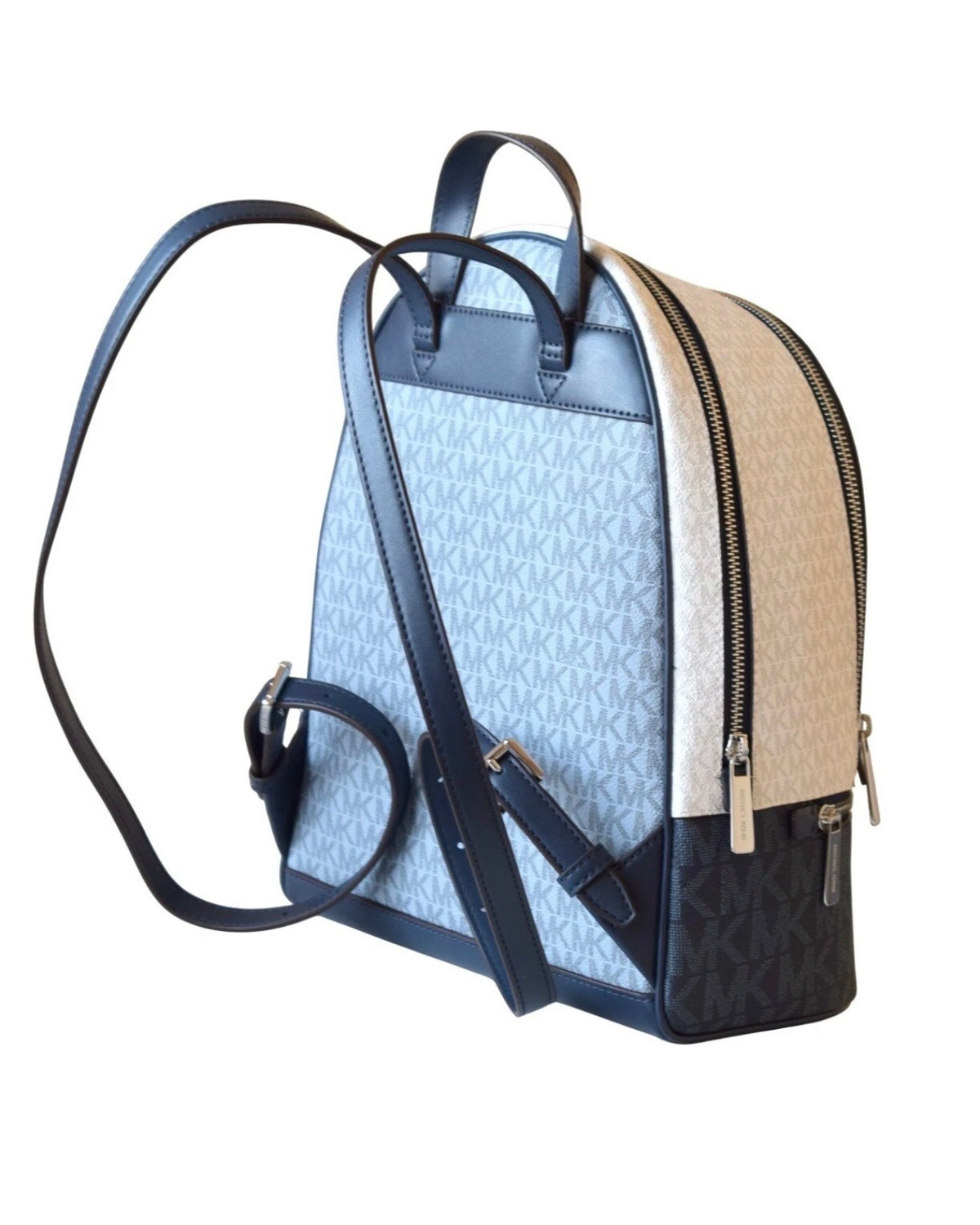 ZAINO MICHAEL KORS BLU IN MONOGRAM-ELEGANTE