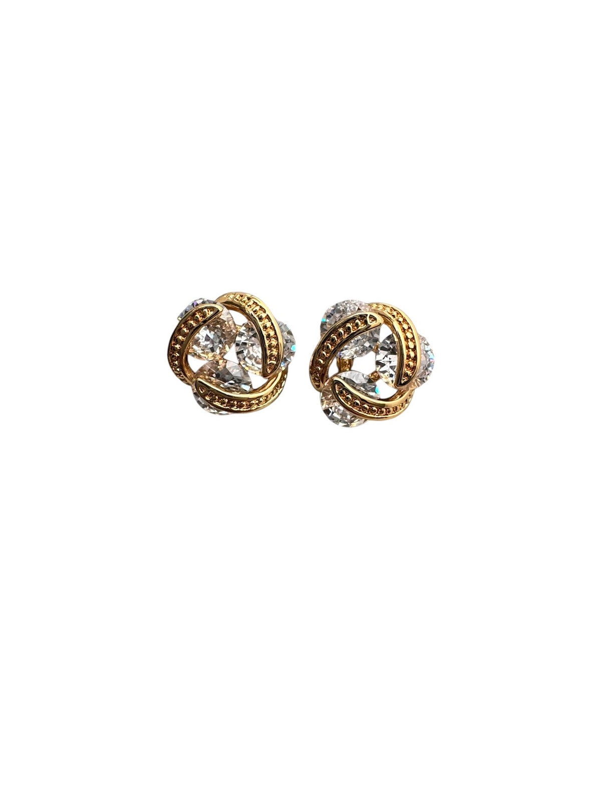 Orecchini a Lobo "Love Knot" in Argento e Zirconia Cubica