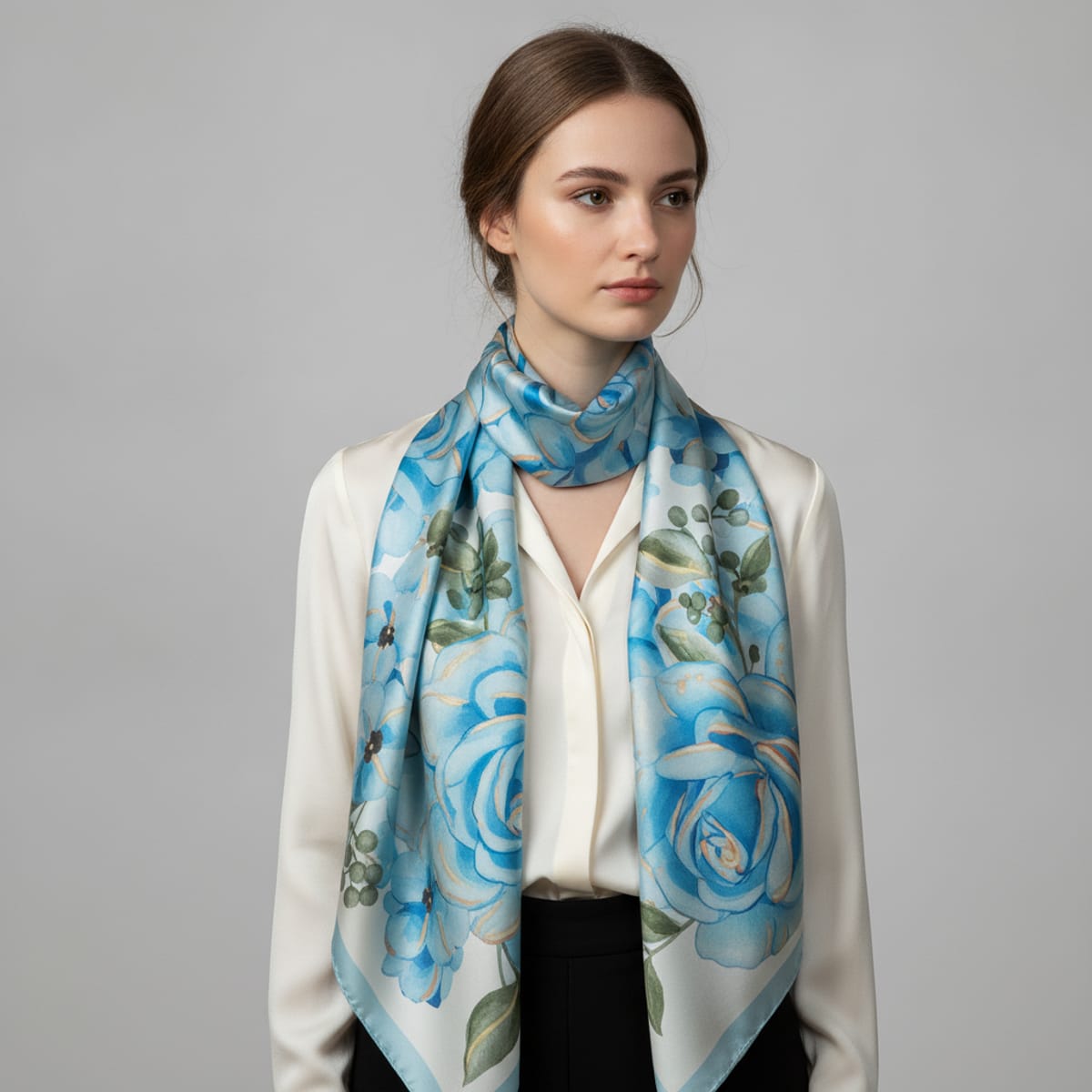 Foulard Laura Biagiotti Floreale Multicolore in Seta