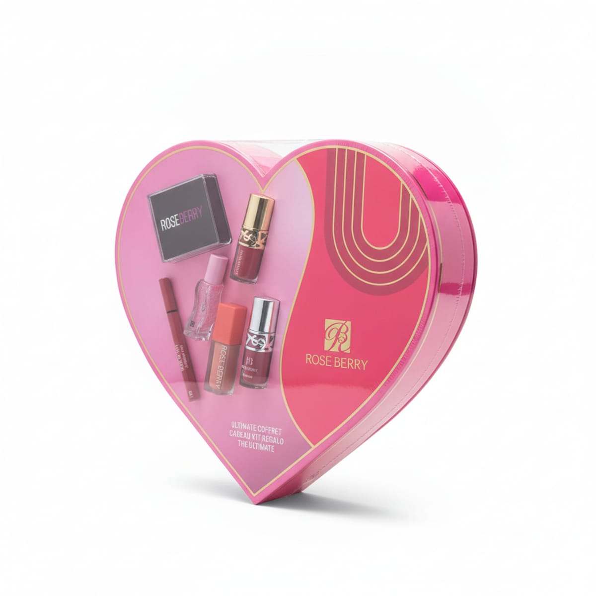 Cofanetto Regalo Roseberry Ultimate - Make-up Labbra e Viso Made in Italy