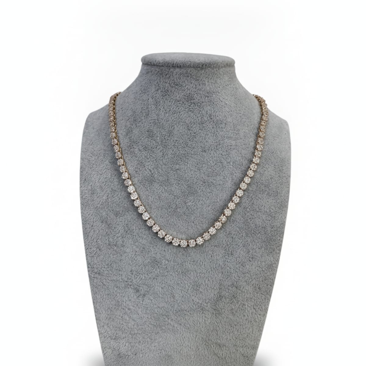 Collana Tennis con Zirconi Bianchi Effetto Diamante - Made in Italy