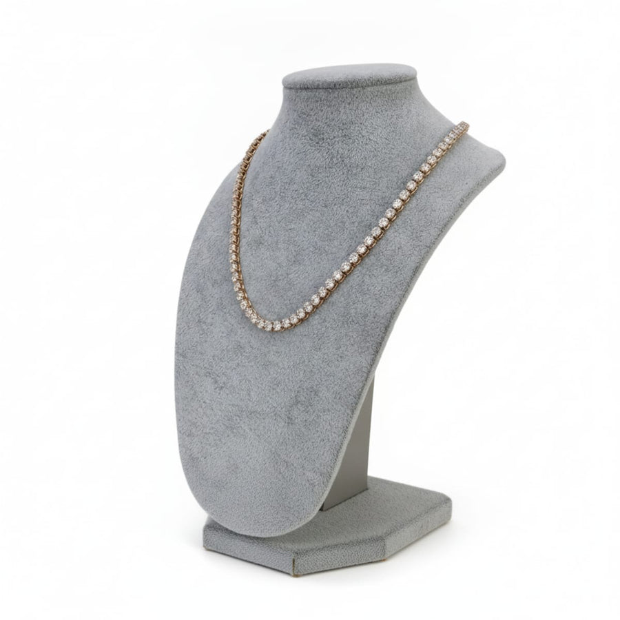 Collana Tennis con Zirconi Bianchi Effetto Diamante - Made in Italy