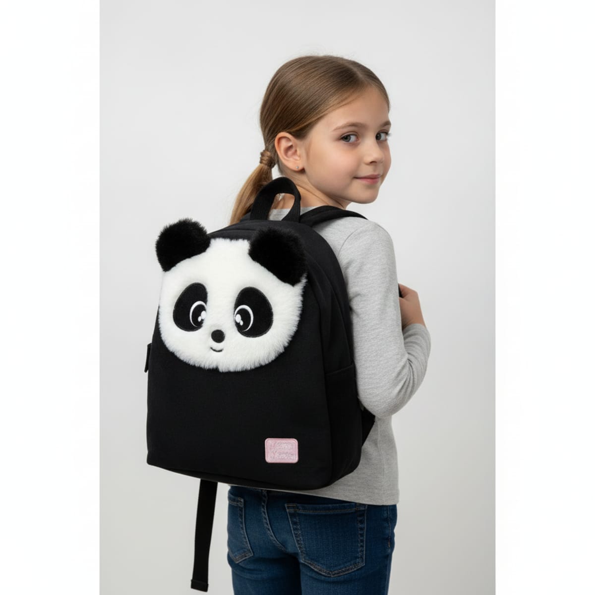 Zainetto Mini Peluche Panda Cartone Animato - Originale e Divertente