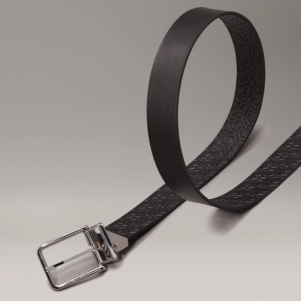 Cintura Uomo Calvin Klein Reversibile con Monogramma CK
