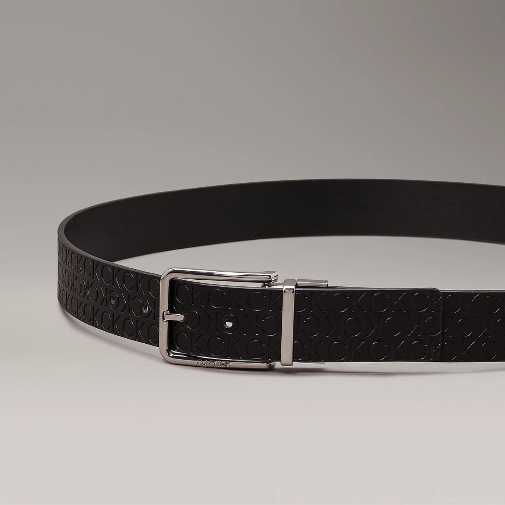 Cintura Uomo Calvin Klein Reversibile con Monogramma CK