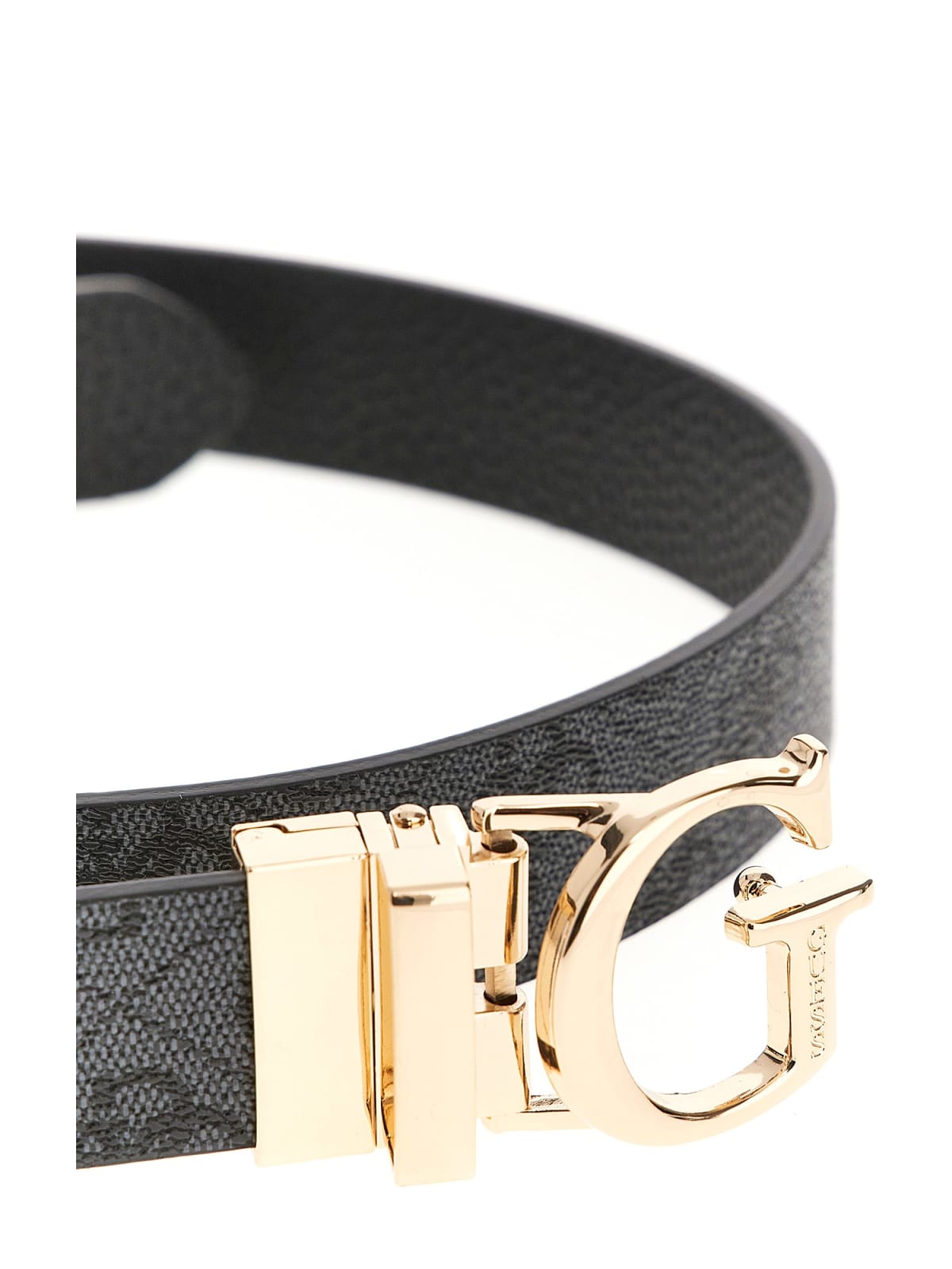 Cintura Donna Reversibile Guess Calista con Logo All-Over e Fibbia Dorata